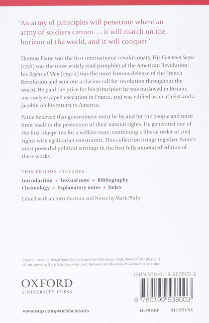 Rights of Man, Common Sense, and Other Political Writings