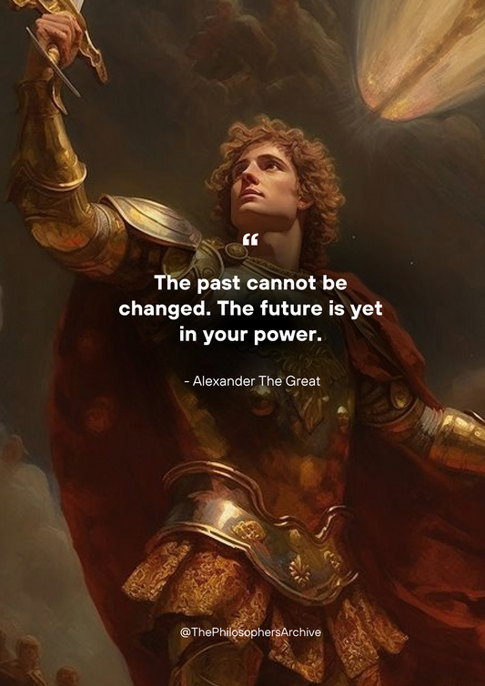 Alexander The Great - Quote Poster